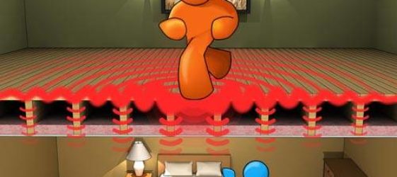 בידוד רעש של התקרה בדירה מתחת לתקרה נמתחת