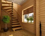 מדרגות לקומה השנייה בבית פרטי