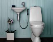 מקלחת בידה לשירותים עם מערבל