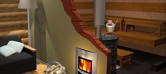 תנורי סאונה מעץ עם מיכל מים