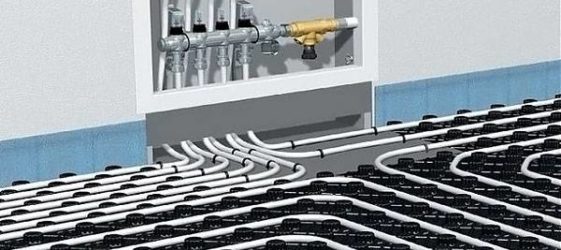 תרשימי חיווט של רצפות מחוממות במים בבית פרטי