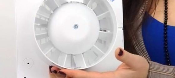 מאוורר אמבטיה שקט עם שסתום חוזר