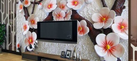 טפט תמונות 3D לקירות: קטלוג תמונות