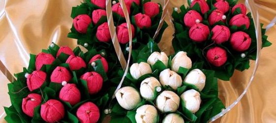 פרחי נייר גלי DIY