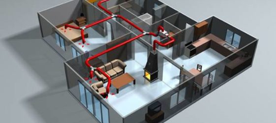 חימום אוויר DIY של בית פרטי