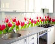 סינר זכוכית למטבח: קטלוג, תמונה