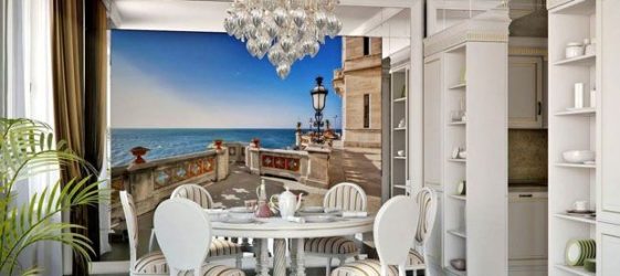 טפט למטבח: צילום רעיונות מודרניים 2017-2018