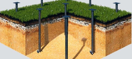 בורג ערימות לביסוס