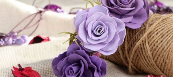 פרחי עשה זאת בעצמך מ- foamiran