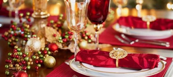 קישוט שולחן השנה החדשה