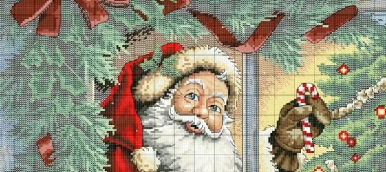 תפר צלב לשנה החדשה: תוכניות