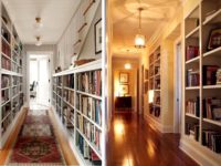 המסדרון לא צריך להיות כבד מדי, ולכן נבחרים עבורו מתלים ומדפים רדודים שאינם תופסים את כל שטח הקיר.