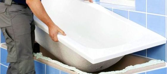 תוחם אמבטיה אקרילי