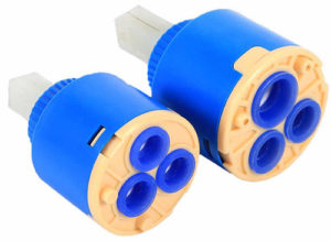 ברזי מחסניות עשויים בדרך כלל מפלסטיק